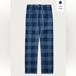 NWT Lucky Brand Dull Fleece Pant in Buffalo Check | Mood Indigo